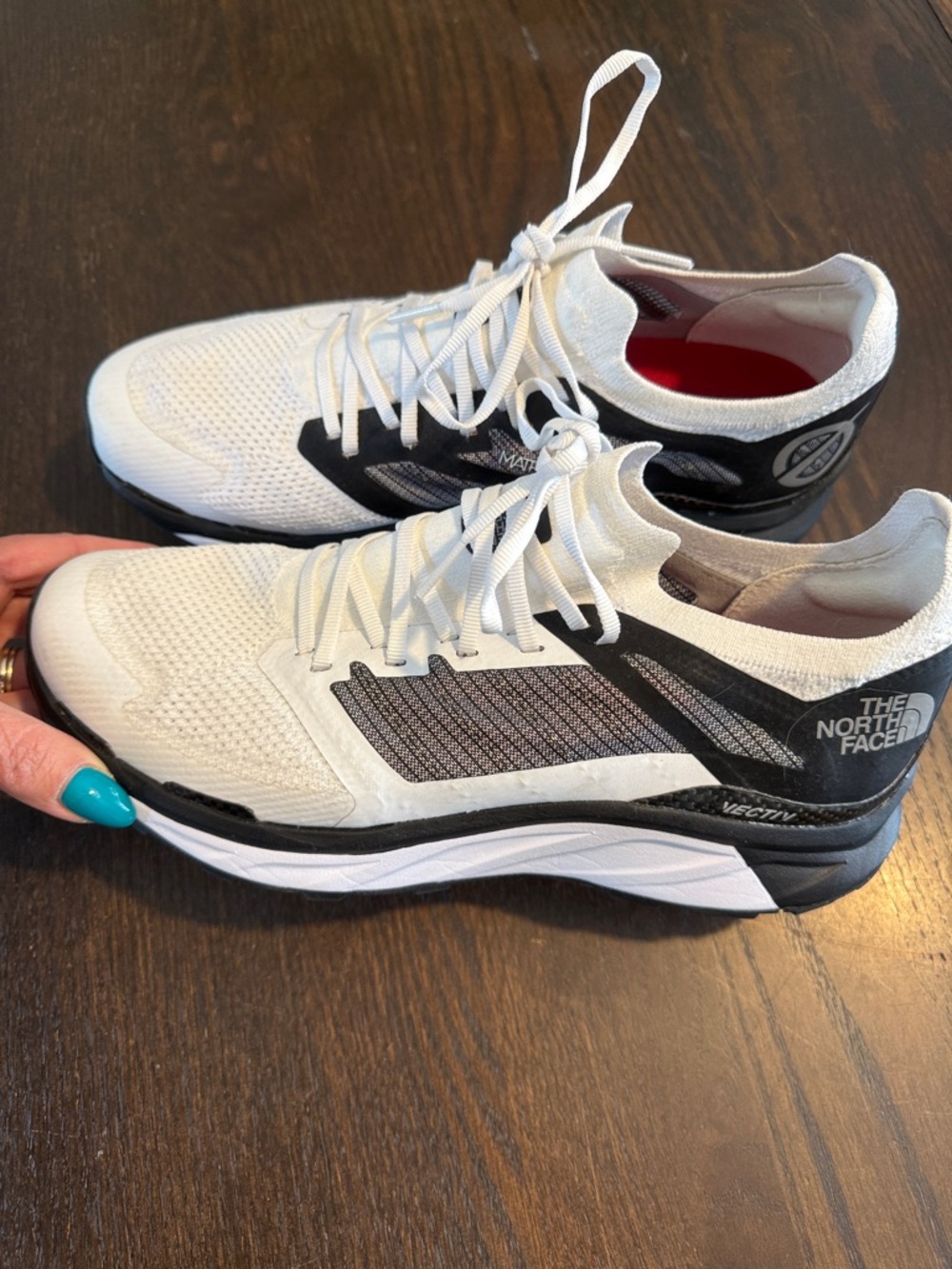 The North Face White and Black Athletic Sneakers Size 9
